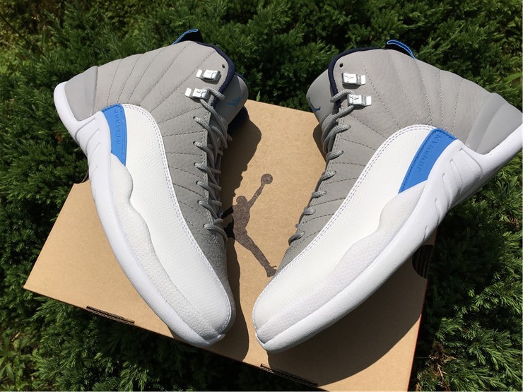 Super Max Perfect Air Jordan 12 Wolf Grey