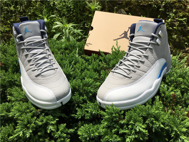 Super Max Perfect Air Jordan 12 Wolf Grey