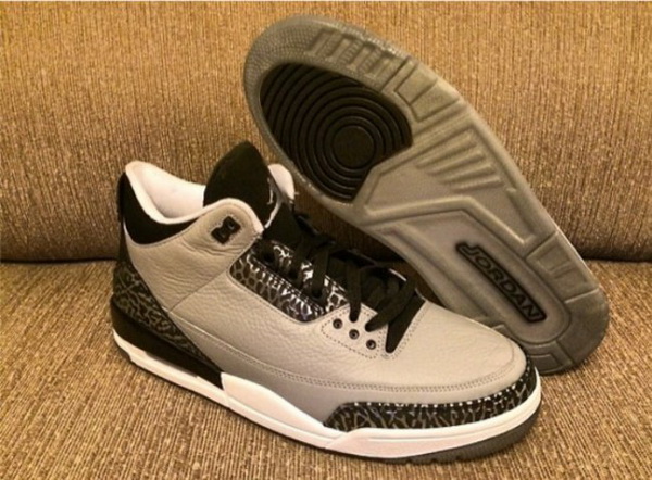 Super Max Perfect Air Jordan 3 Wolf Grey