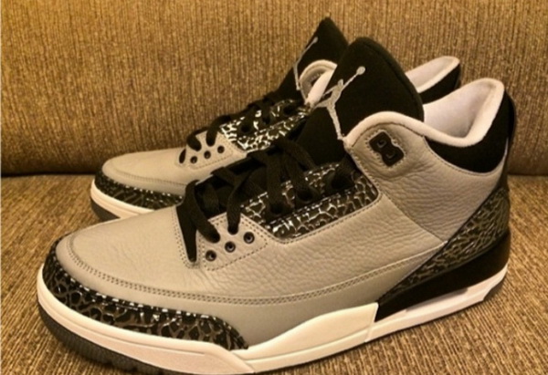 Super Max Perfect Air Jordan 3 Wolf Grey