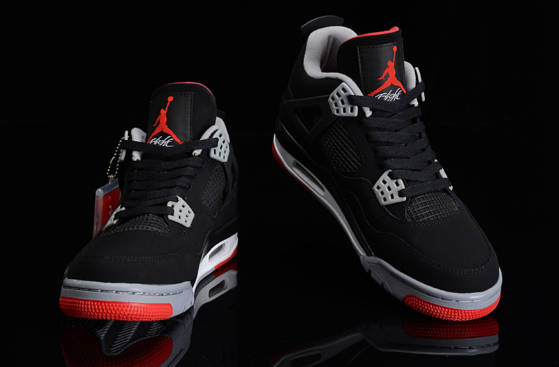 Super Max Perfect Air Jordan 4 Black Cement