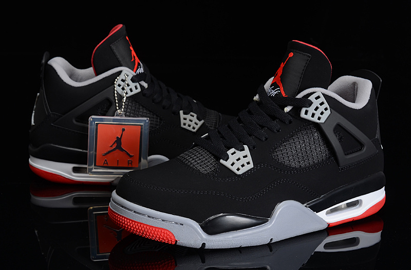 Super Max Perfect Air Jordan 4 Black Cement