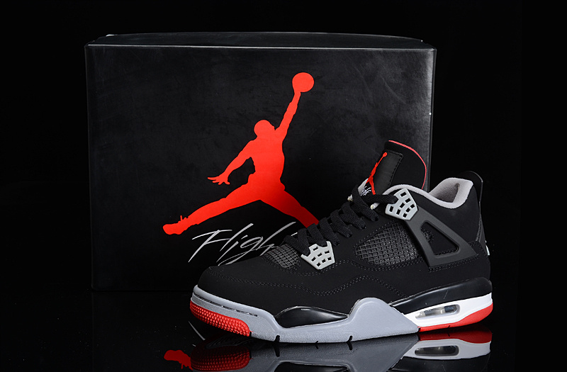 Super Max Perfect Air Jordan 4 Black Cement