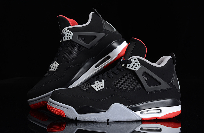 Super Max Perfect Air Jordan 4 Black Cement