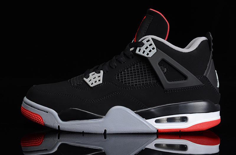 Super Max Perfect Air Jordan 4 Black Cement