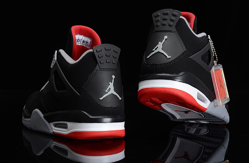 Super Max Perfect Air Jordan 4 Black Cement