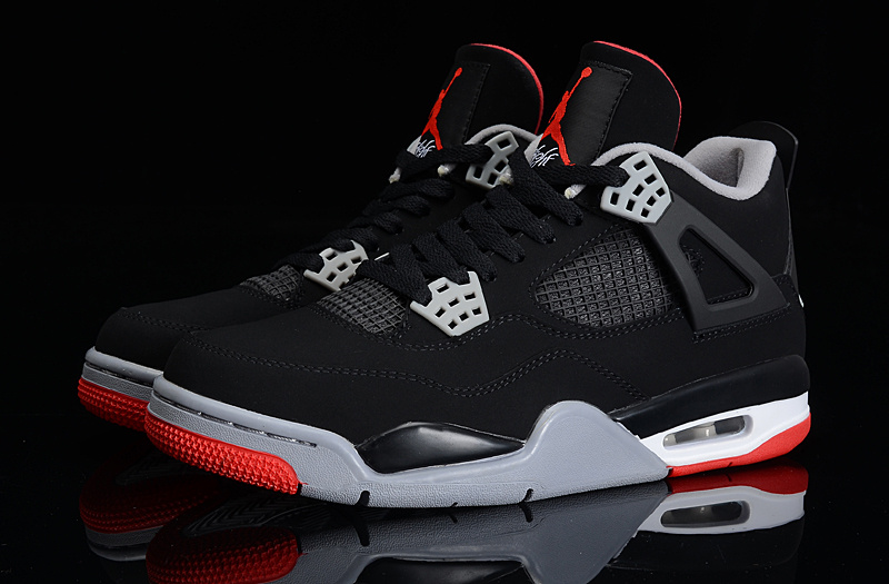 Super Max Perfect Air Jordan 4 Black Cement