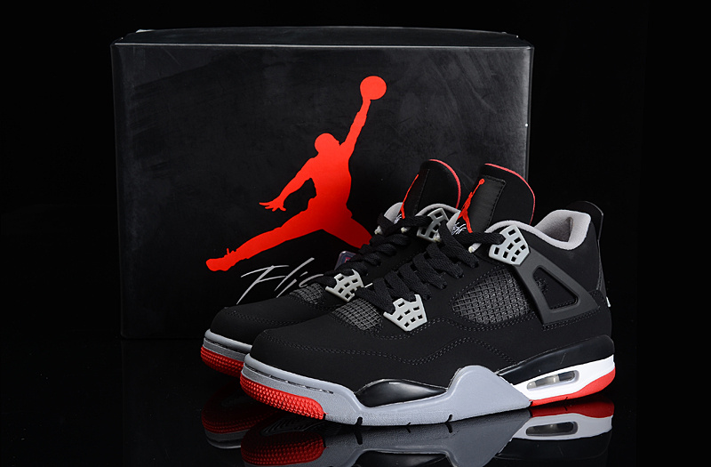 Super Max Perfect Air Jordan 4 Black Cement