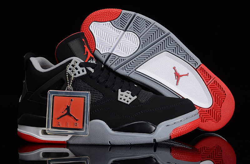 Super Max Perfect Air Jordan 4 Black Cement