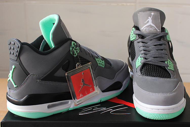 Super Max Perfect Air Jordan 4 Green Glow