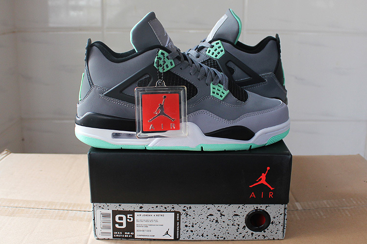 Super Max Perfect Air Jordan 4 Green Glow