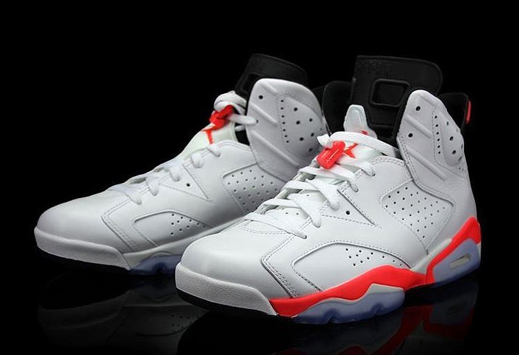 Super Max Perfect Air Jordan 6 White Infrared Shoes