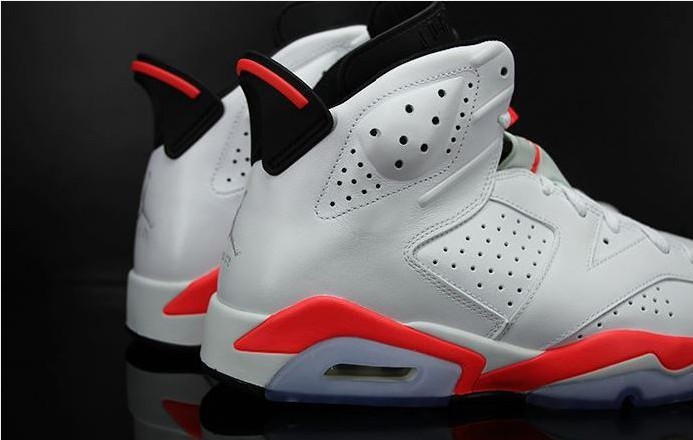 Super Max Perfect Air Jordan 6 White Infrared Shoes