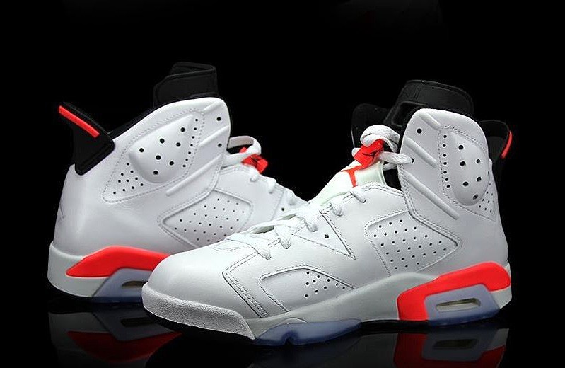 Super Max Perfect Air Jordan 6 White Infrared Shoes