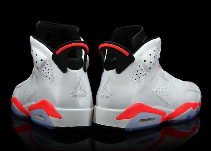 Super Max Perfect Air Jordan 6 White Infrared Shoes