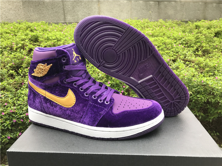 Super Max Perfect Jordan 1 Purple velvet