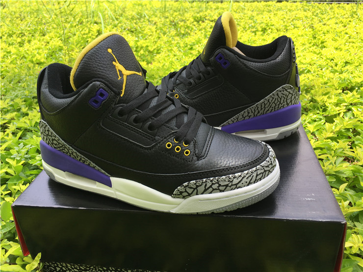 Super Max Perfect Jordan 3 Black Purple