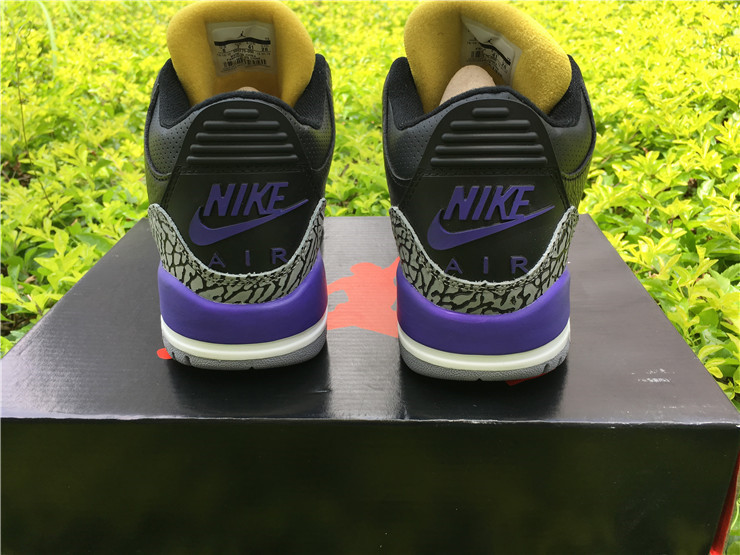 Super Max Perfect Jordan 3 Black Purple