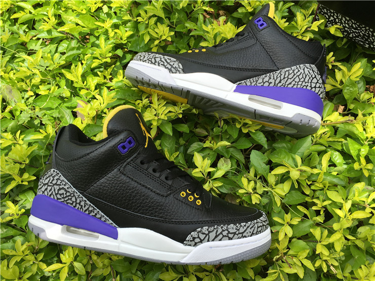 Super Max Perfect Jordan 3 Black Purple