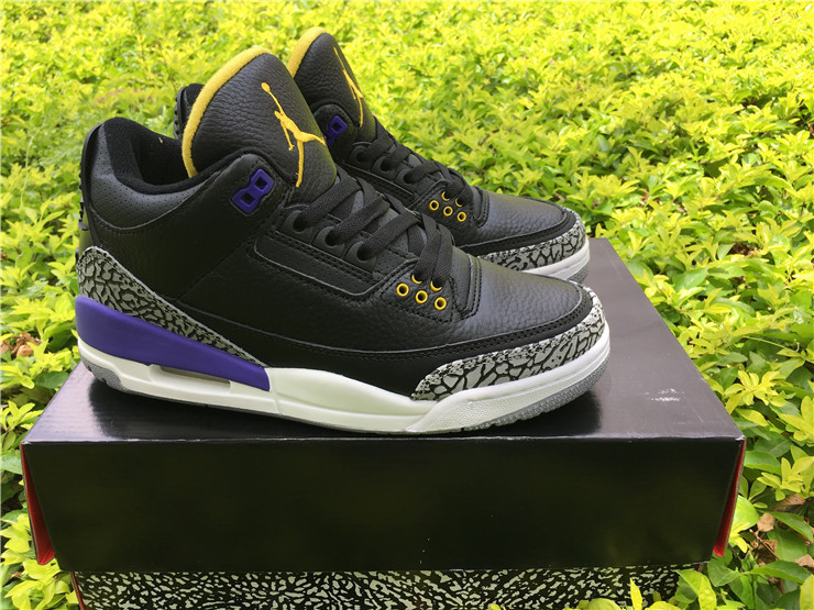 Super Max Perfect Jordan 3 Black Purple