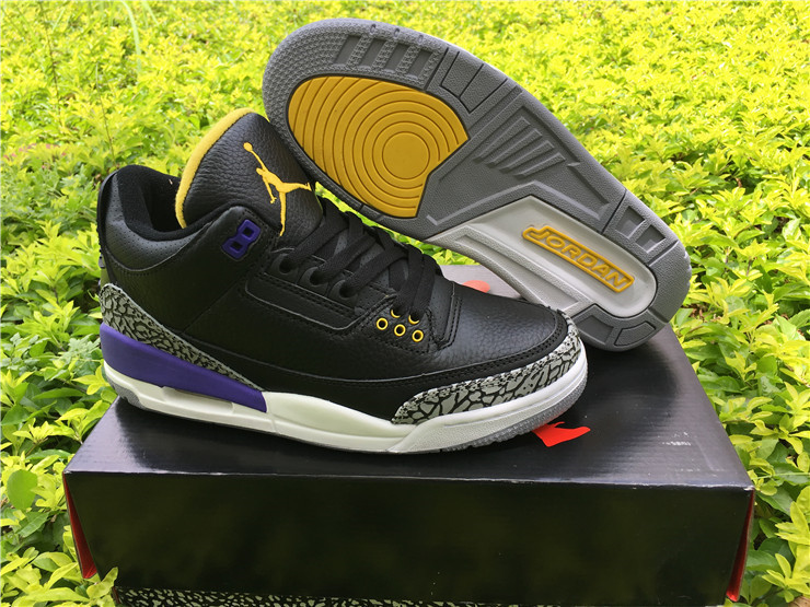 Super Max Perfect Jordan 3 Black Purple