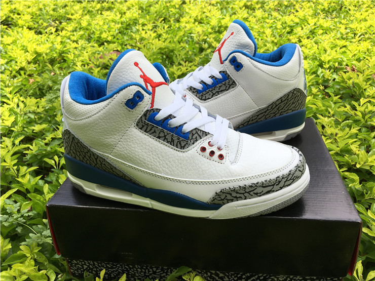 Super Max Perfect Jordan 3 True Blue Nike