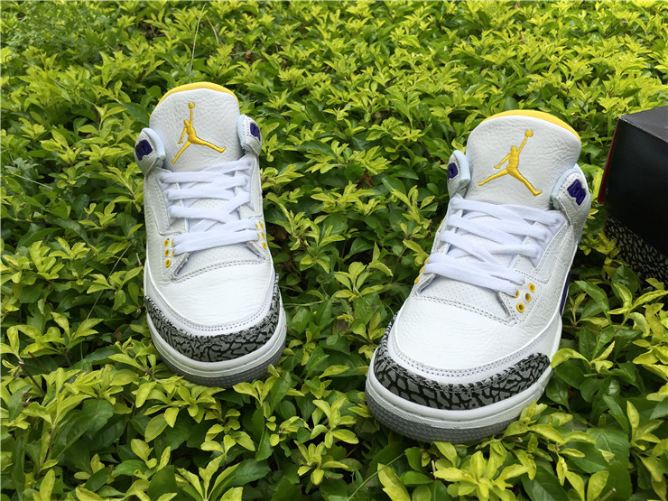 Super Max Perfect Jordan 3 White Purple Nike