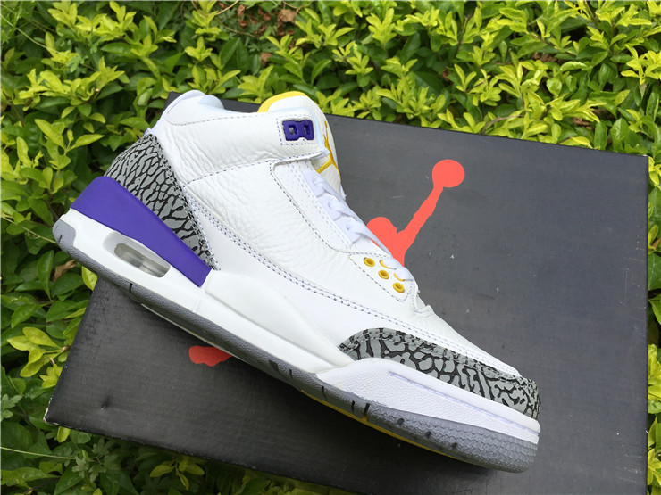 Super Max Perfect Jordan 3 White Purple Nike