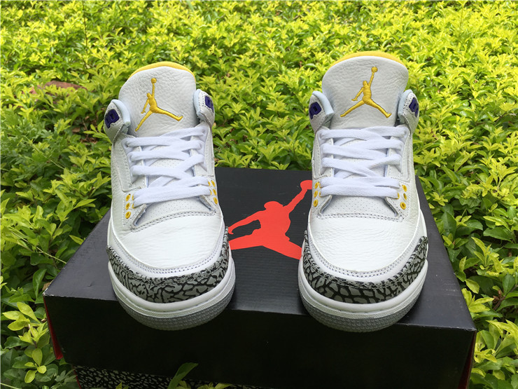 Super Max Perfect Jordan 3 White Purple Nike