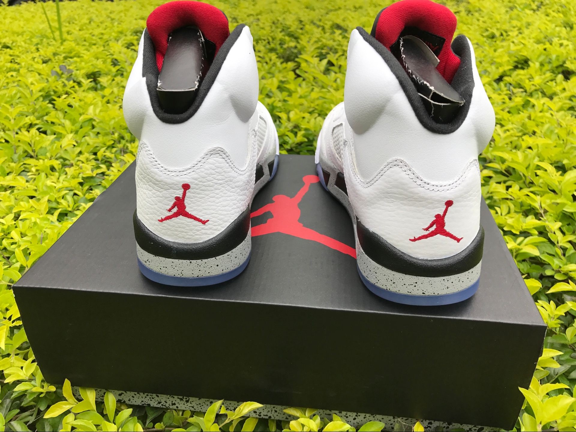 Super Max Perfect Jordan 5 White Cement