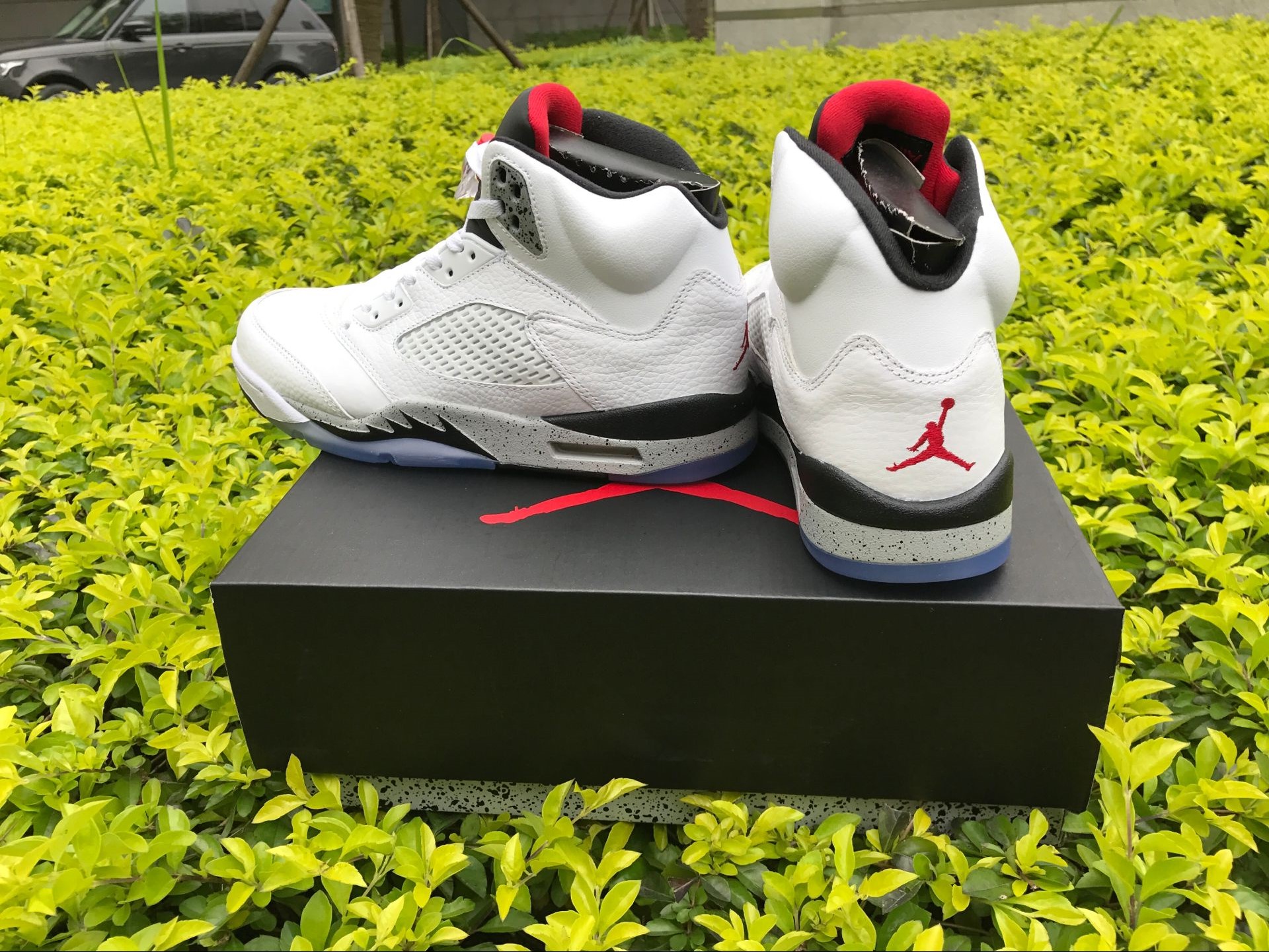 Super Max Perfect Jordan 5 White Cement