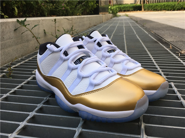 Super Max Perfect Jordan 11 Low “Metallic Gold”