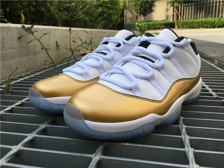 Super Max Perfect Jordan 11 Low “Metallic Gold”