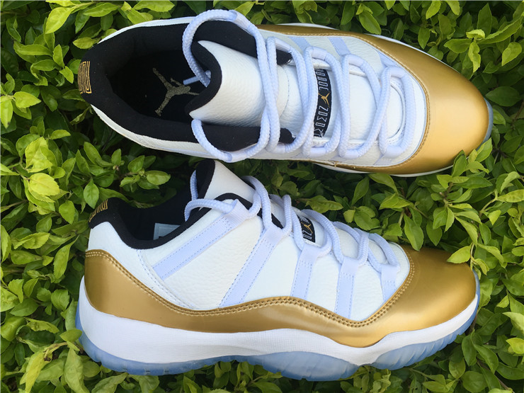 Super Max Perfect Jordan 11 Low “Metallic Gold”