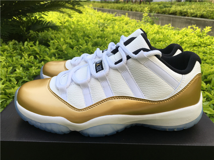 Super Max Perfect Jordan 11 Low “Metallic Gold”