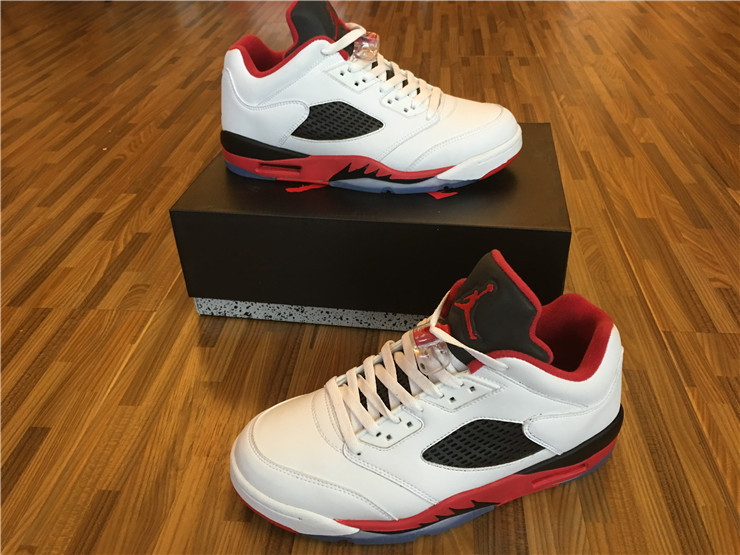 Super Max Perfect Jordan 5 Low “Fire Red”