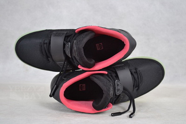 Nike Air Yeezy 2 II NRG Black/Solar-red men shoes (1：1 Quality)