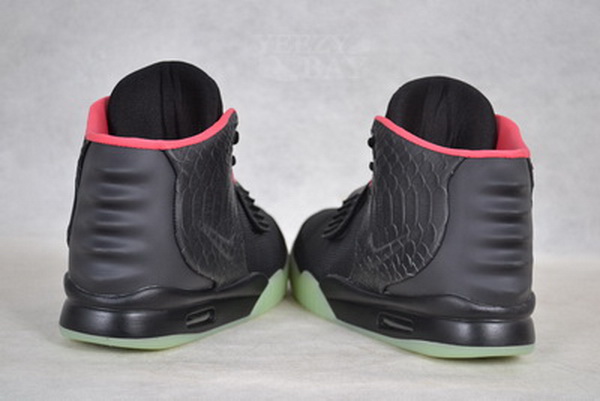 Nike Air Yeezy 2 II NRG Black/Solar-red men shoes (1：1 Quality)