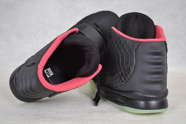 Nike Air Yeezy 2 II NRG Black/Solar-red men shoes (1：1 Quality)