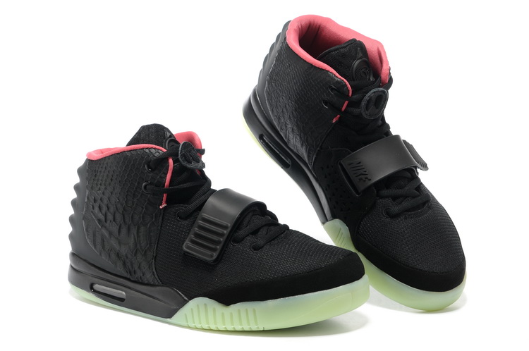 Nike Air Yeezy 2 II NRG Black/Solar-red men shoes (New 1：1)