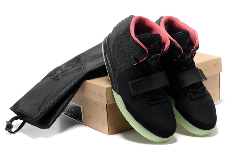 Nike Air Yeezy 2 II NRG Black/Solar-red men shoes (New 1：1)