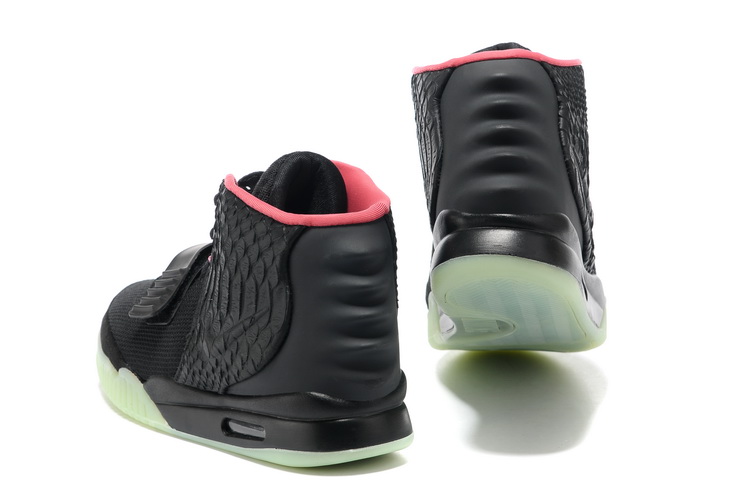 Nike Air Yeezy 2 II NRG Black/Solar-red men shoes (New 1：1)