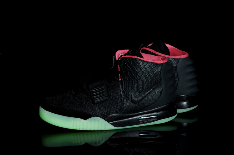 Nike Air Yeezy 2 II NRG Black/Solar-red men shoes (New 1：1)