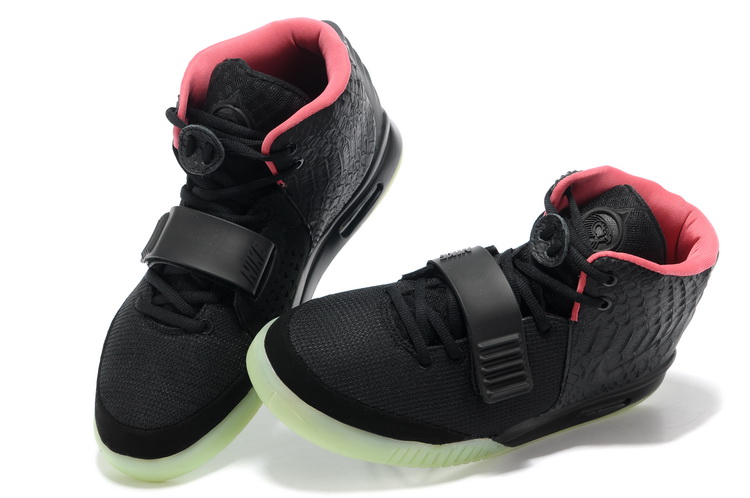 Nike Air Yeezy 2 II NRG Black/Solar-red men shoes (New 1：1)