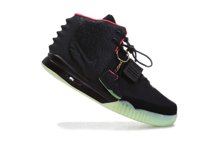 Nike Air Yeezy 2 II NRG Black/Solar-red men shoes (New 1：1)