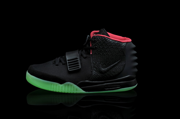 Nike Air Yeezy 2 II NRG Black/Solar-red men shoes (New 1：1)