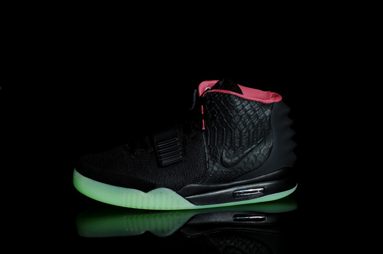 Nike Air Yeezy 2 II NRG Black/Solar-red men shoes (New 1：1)