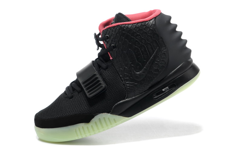 Nike Air Yeezy 2 II NRG Black/Solar-red men shoes (New 1：1)