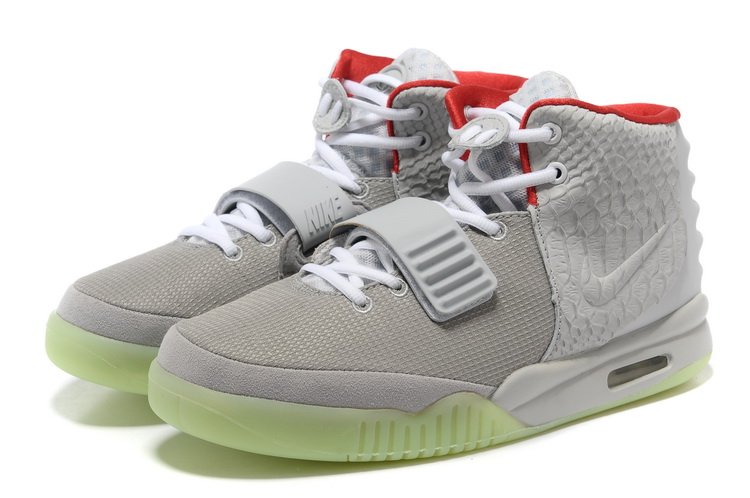 Nike Air Yeezy 2 II NRG Wolf Grey/Pure Platinum men shoes (New 1：1)