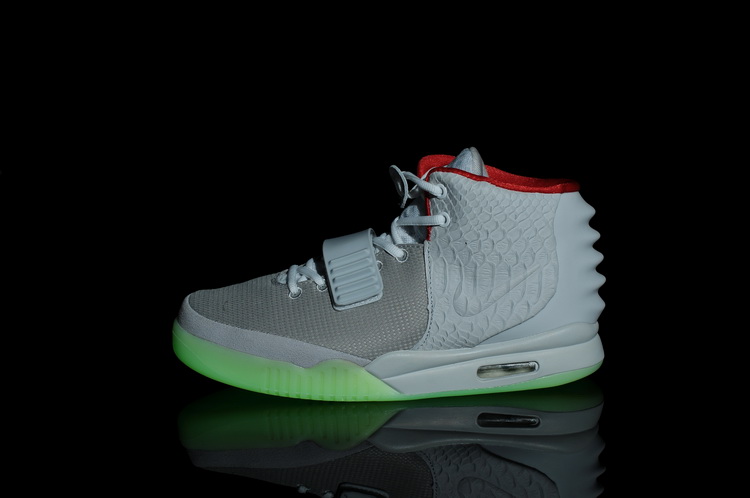 Nike Air Yeezy 2 II NRG Wolf Grey/Pure Platinum men shoes (New 1：1)